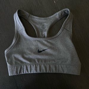 Nike gray sports bra